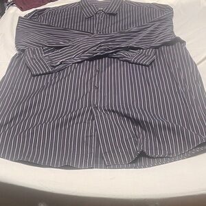 Zanella Brown and Purple Striped Shirt